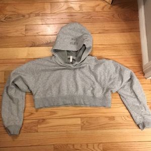 Free People Crop Hoodie Small